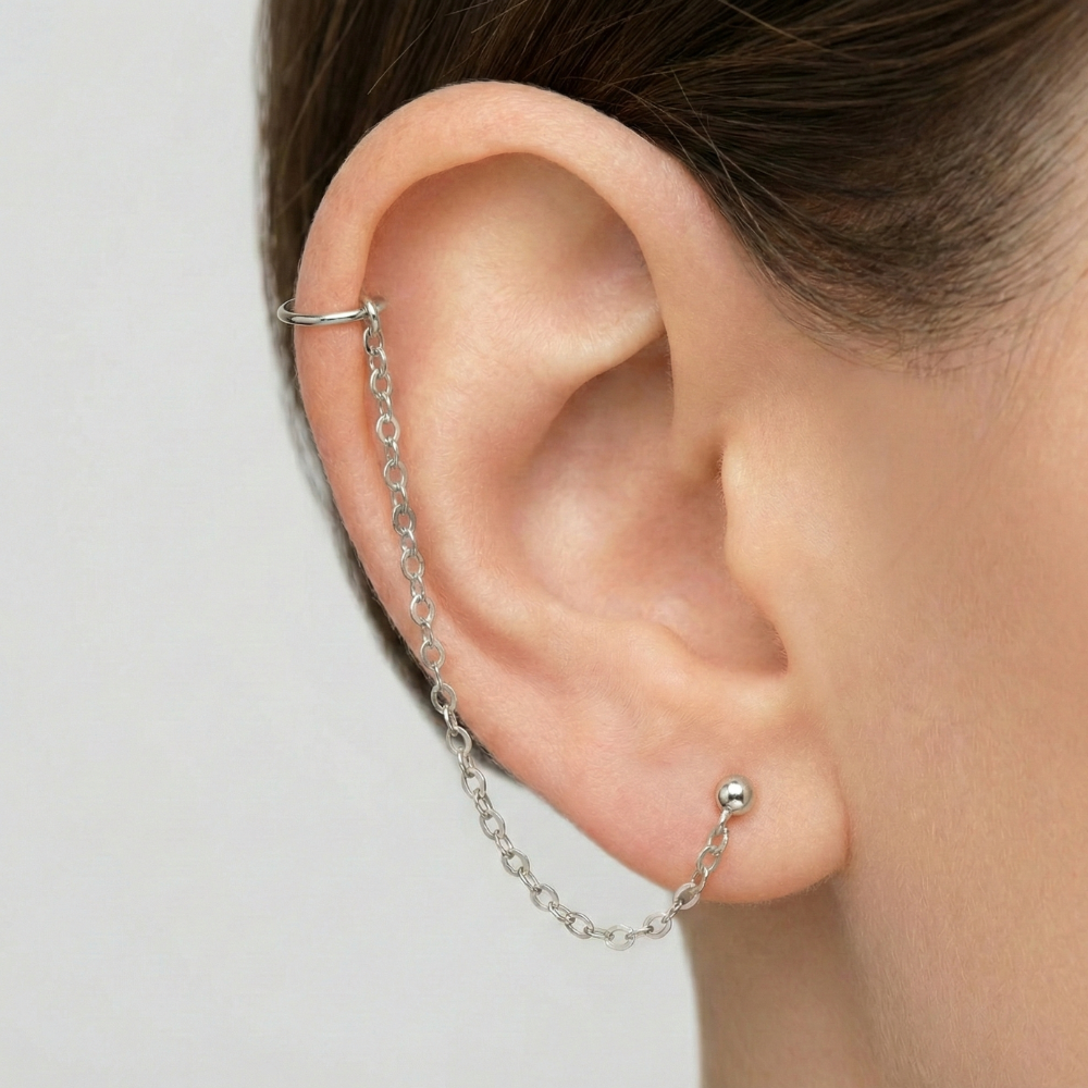 Kolczyki z łańcuszkiem