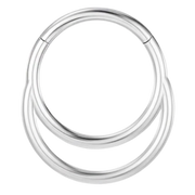 Titanium Segmented Clicker - Double Ring - Piercing Planet