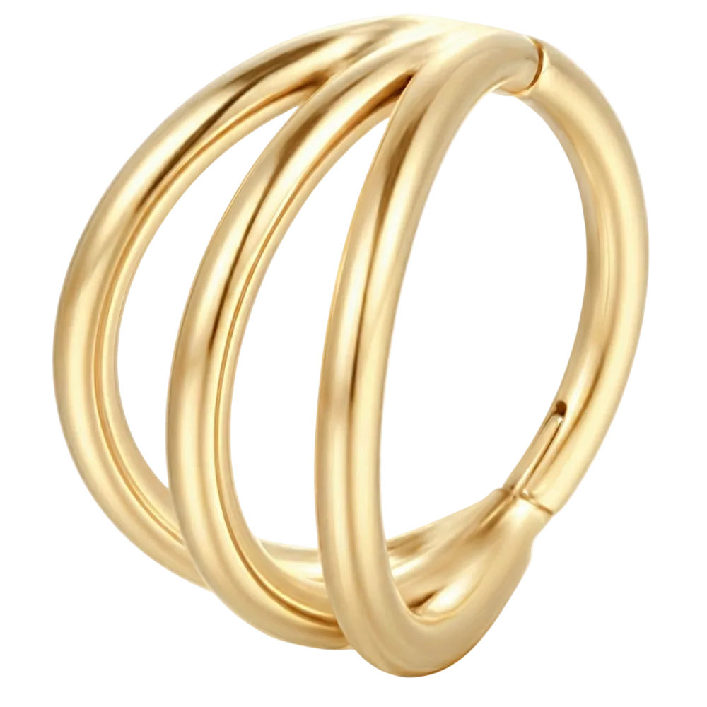 Titanový segmentovaný trojitý klikač – kruh