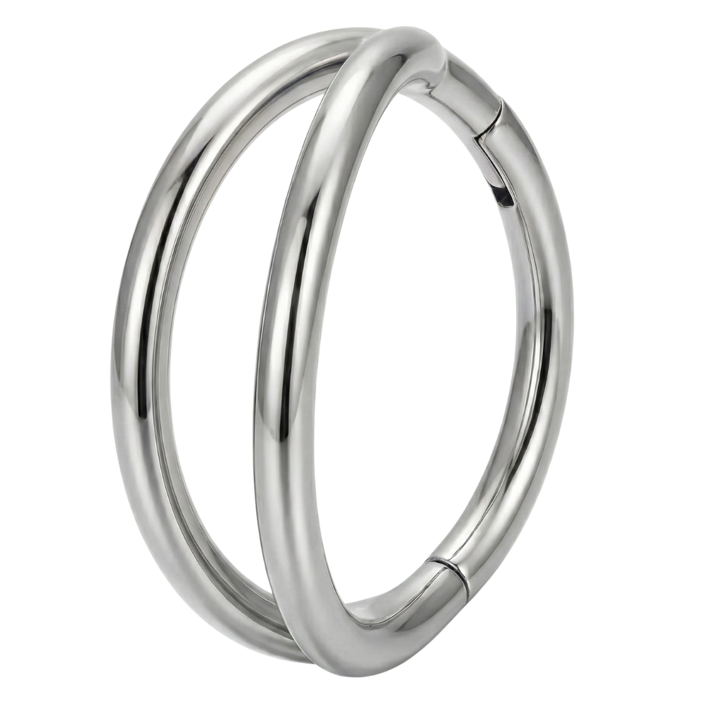 Titanium Double Segment Clicker - Circle