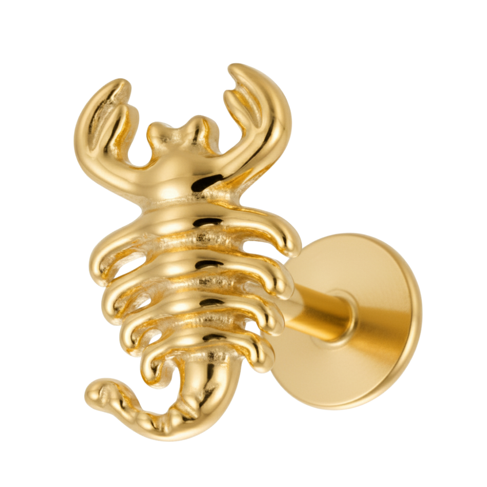 Tytanowy Labret Ozdobny - Skorpion