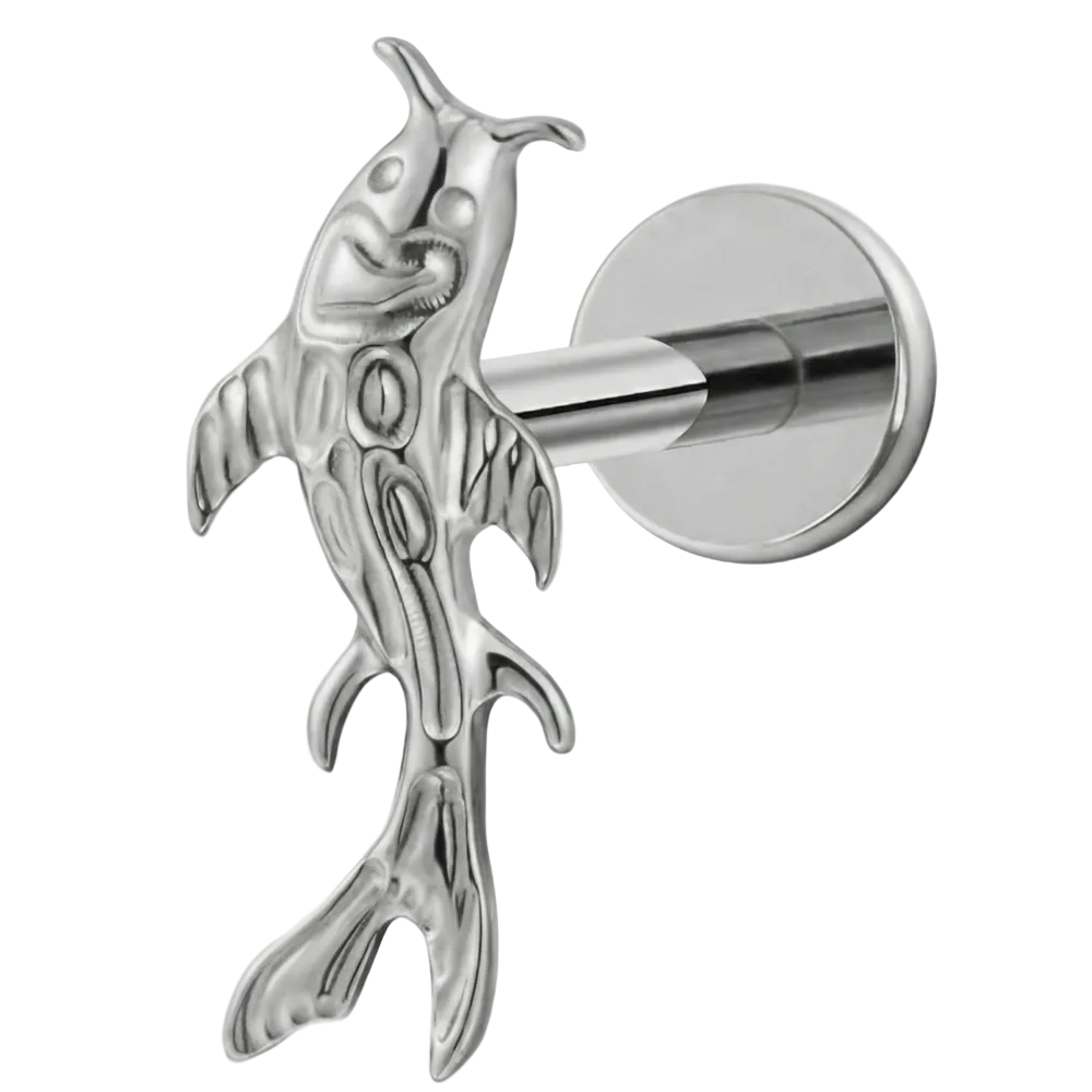 Tytanowy Labret Ozdobny - Rybka