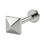 Titanium Decorative Labret - Square