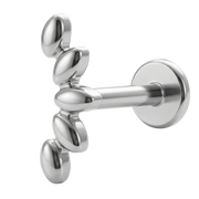 Tytanowy Labret Ozdobny - Listki