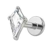 Tytanowy Labret Ozdobny - Latawiec Z Cyrkonią