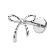 Decorative Titanium Labret - Bow