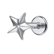 Titanium Decorative Labret - Star