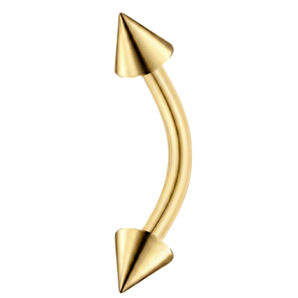 Tytanowy Banan Ze Stożkami - Z Gwintem Wewnętrznym