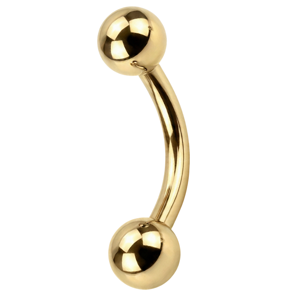 Tytanowy Banan Z Kuleczkami - Z Gwintem Wewnętrznym