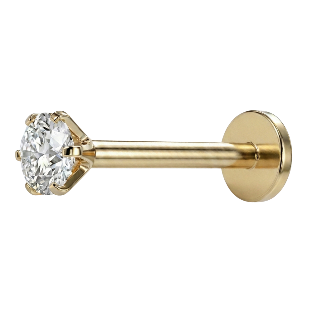 Tytanowy Labret Ozdobny - Diamencik