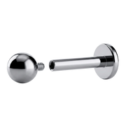 Tytanowy Labret Z Kulką - Z Gwintem Wewnętrznym