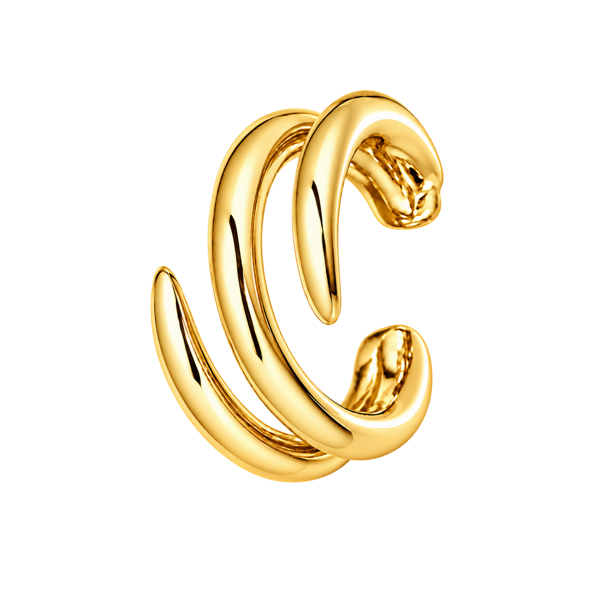 Nausznica Spiralna z Zaostrzonymi Końcówkami - Ear Cuff