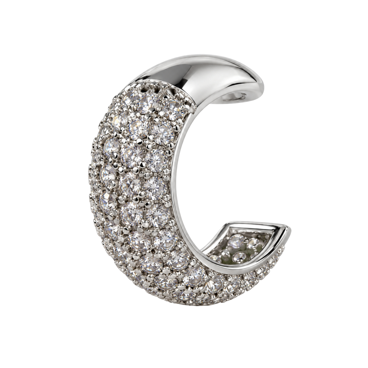 Nausznica Szeroka z Cyrkoniami - Ear Cuff