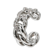 Ear Cuff Chain with cubic zirconias - Ear Cuff