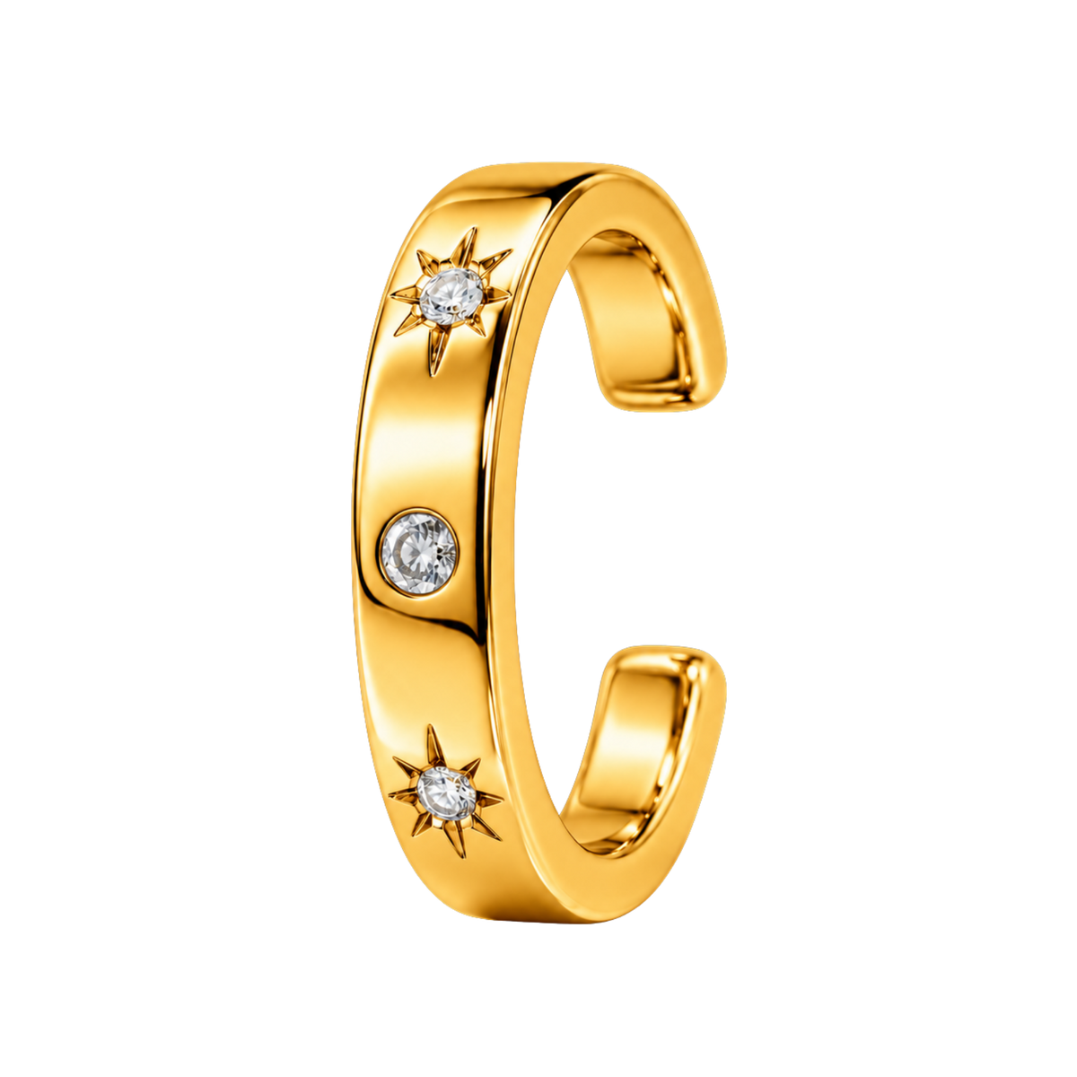 Nausznica z Gwiazdkami - Ear Cuff