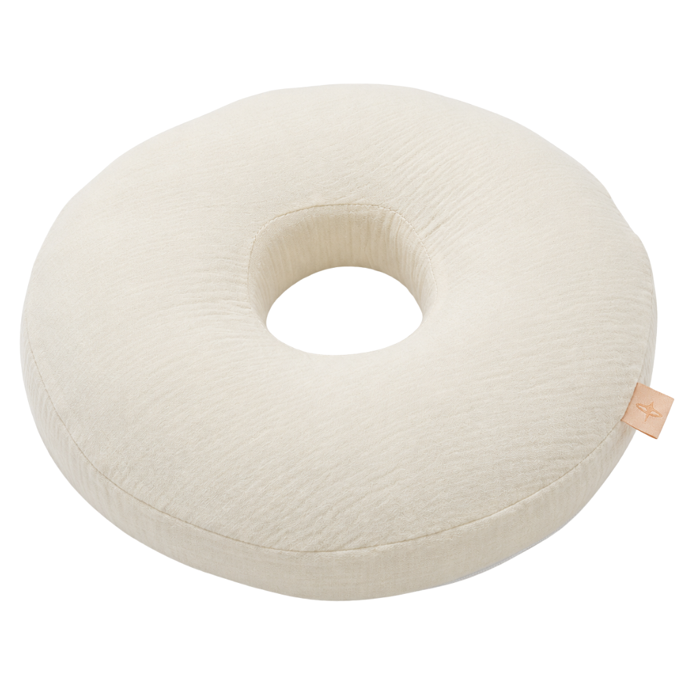 Donutový polštářek na piercing - mušelín, 30 cm, polský výrobek