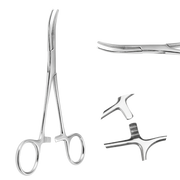 Piercing pliers - Curved, 14.5 cm