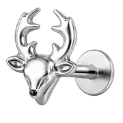 Tytanowy Labret Ozdobny Jelen