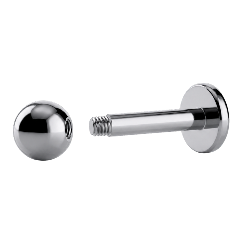 Titanová kulička Labret S Vnějším Závitem