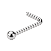 Curved Titanium Ball Nose Ring