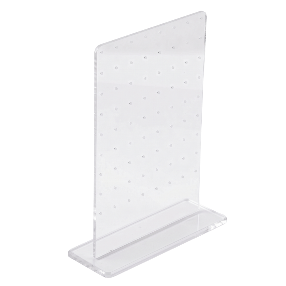 Prosty Akrylowy Ekspozytor na Kolczyki do Piercingu – 72 miejsca