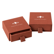 gift box with the piercing planet logo