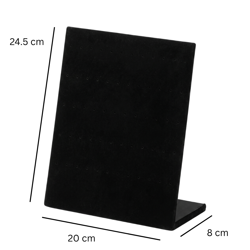 Welurowy Ekspozytor na Kolczyki do Piercingu - 60 Otworów